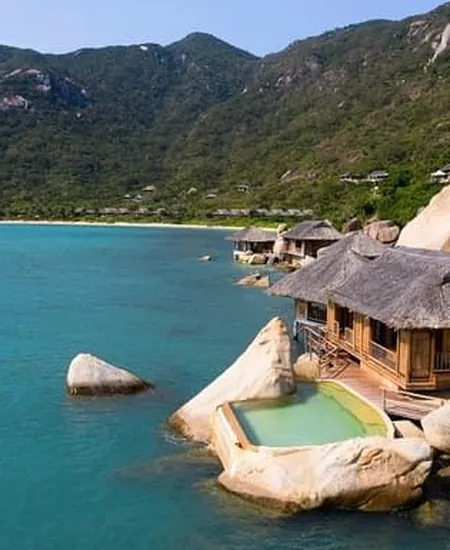 Villas au bord de la mer