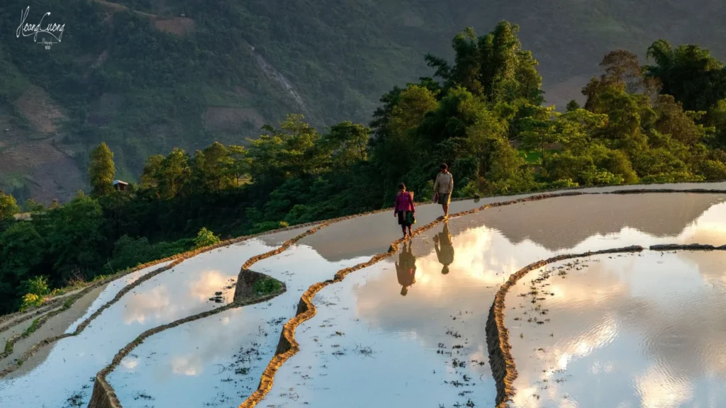 Paysages idylliques du Vietnam